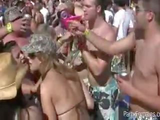 View these great girls having fun by exposing their Tits during a marvelous party.