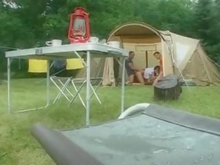 Suzie diamond in a camping