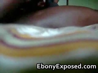 Amateur Ebony And Her swain Banging
